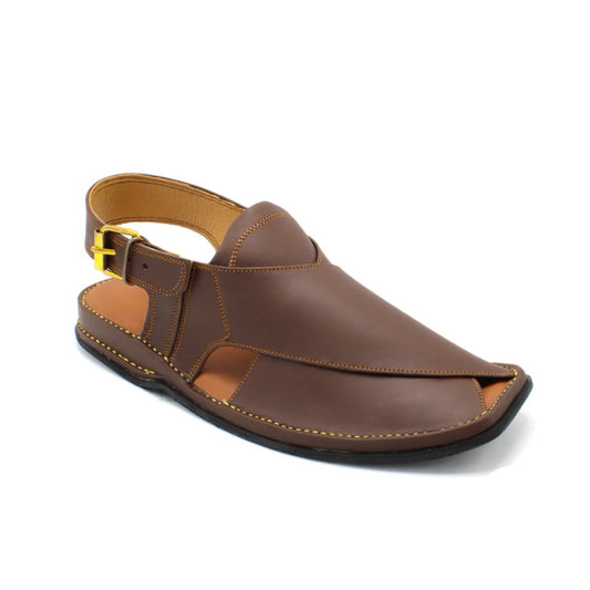 Article SM-009 Chocolate brown zardari chappal