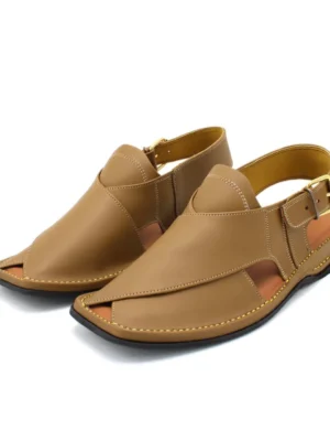 Premium Zardari Chappal Chocolate Brown