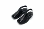 Premium Charsadda Chappal Smooth leather Black