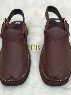 Premium Kaptaan Chappal Chocolate Brown SMC