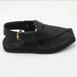 Premium Kaptaan Chappal Dotted Black