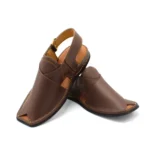 Premium Zardari Chappal Chocolate Brown