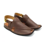 Premium Zardari Chappal Chocolate Brown