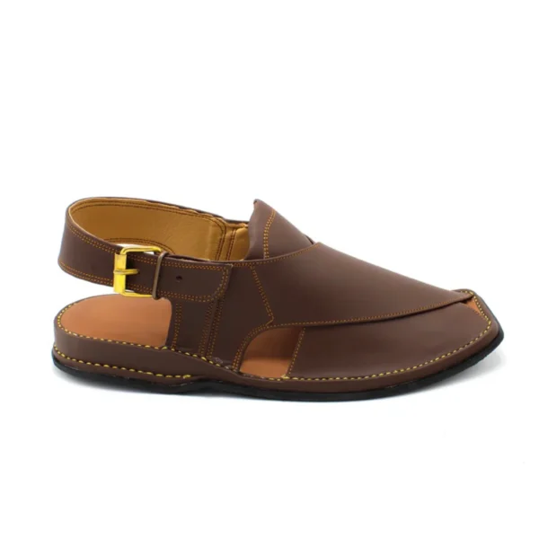 Premium Zardari Chappal Chocolate Brown