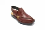 Premium Norozi Chappal Smooth Leather Brown