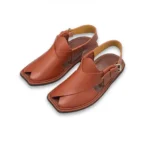 Premium Charsadda Chappal Smooth leather Brown