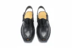 Premium Norozi Chappal Smooth Leather Black