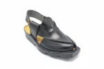 Premium Norozi Chappal Smooth Leather Black